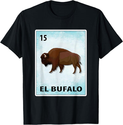 Cow El Bufalo Mexican Buffalo Cards T-Shirt