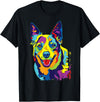 Funny Dog Lover Shirts Cattle Dog Shirt Funny Australian Cattle Dog Pop-Art Shirt T-Shirt - Black