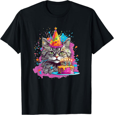 Birthday Cat, Party Kitty T-Shirt