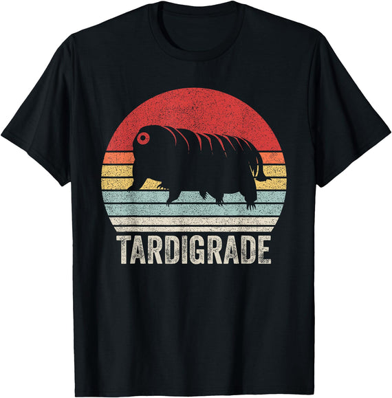 Catch Some Rays Vintage Retro Tardigrade Microbiology Water Bear T-Shirt - Black