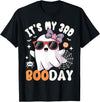 3rd Birthday Girls Halloween Costume Gifts & Tees. Funny Halloween Birthday Ghost, It's My 3rd Boo Day Girls T-Shirt - Black