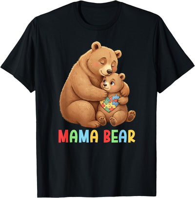 Mama Bear Proud Autism Mom Autism Awareness for Mom T-Shirt