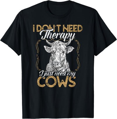 Kuh He Rinder Cow Landwirt Geschenke Bekleidung Ich Brauche T-Shirt