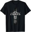 Christian Faith Gift Ideas Lion Cross King Lord Jesus Bible Judah T-Shirt - Black