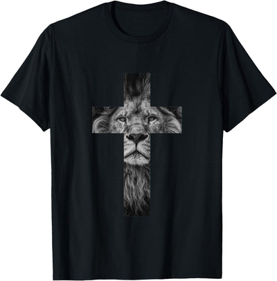 Lion Cross King Lord Jesus Bible Judah T-Shirt