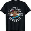 California Gift Kids Boys Girls Men Women Mom Dad California Republic Bear Snowboarder Snowboarding Snowboard T-Shirt - Black