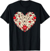 Cute Polar Bear Lovers Valentine Costume Women Men Funny Polar Bear Heart Valentine Polar Bear Womens Mens Kids T-Shirt - Black