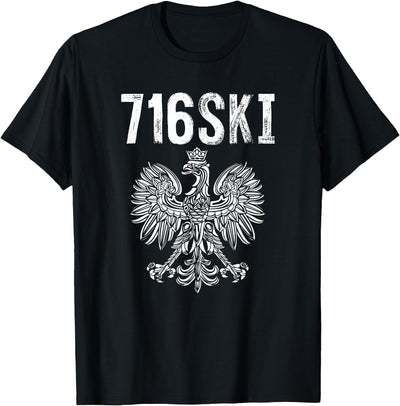 Cow 716ski Buffalo Ny Dyngus Day Area Code 716 Polska T-Shirt