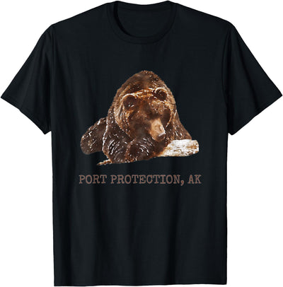 Port Protection Brown Grizzly Bear In Snow Alaska Pacific NW T-Shirt