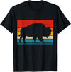We Love Bison Bison Retro American Buffalo National Park Vintage T-Shirt - Black