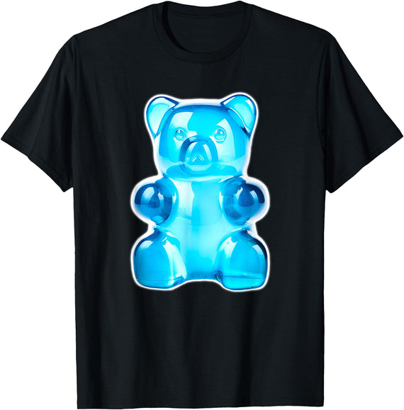 Urban Empyre Blue Gummy Bear Candy T-Shirt - Black