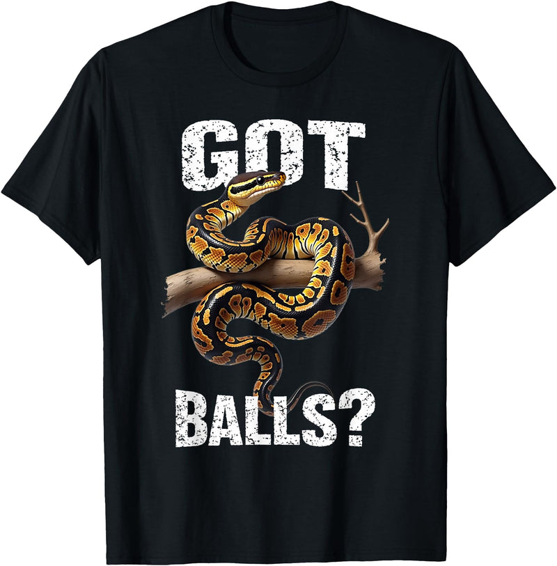 Royal Ball Python Supplies Snake Owner Herpetology Funny Ball Python Lover Balls Reptile Keeper Snake Owners T-Shirt - Black