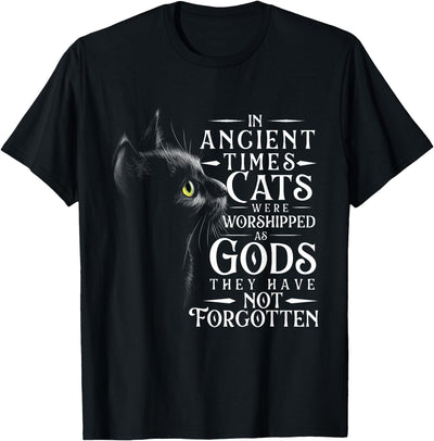 Funny Cat Shirts In Ancient Times Cats Were Worshipped As Gods - Pet Lover T-Shirt