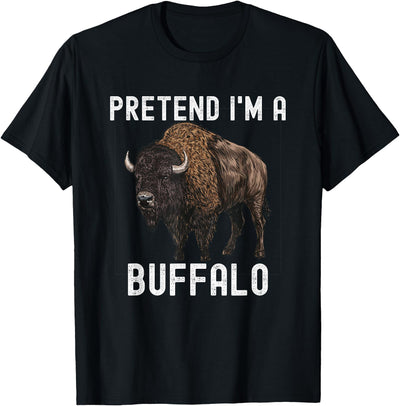 Cow Pretend I'm a Buffalo American Bison Halloween Costume T-Shirt