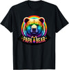 BearPride Creations LGBTQ Papa Bear Rainbow Gay Pride Equal Rights Fathers Day T-Shirt - Black