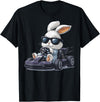 Go Kart Racing Gokart Racer Kart Easter Rabbit Bunny T-Shirt in Black