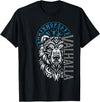 Nordic Valor, Viking Visions, Berserk til Valhalla Valhalla & Viking Compass - Nordic Bear Design T-Shirt - Black