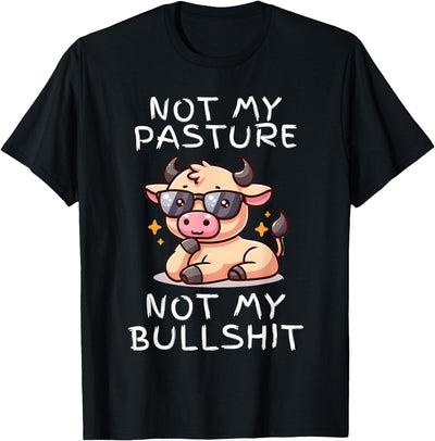 Pasture Bullshit Funny Cow Funny Bull T-Shirt