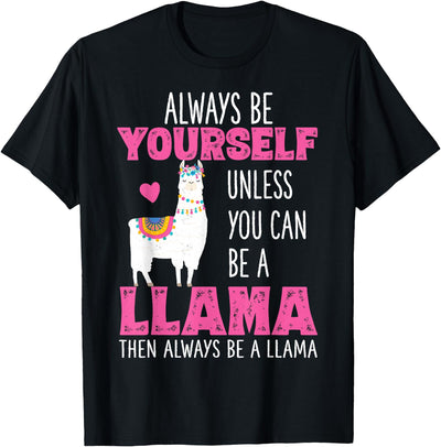 Llama Shirts by Memme Cute Funny Llama Shirt Llamas Lover Shirts Girls Women T-Shirt