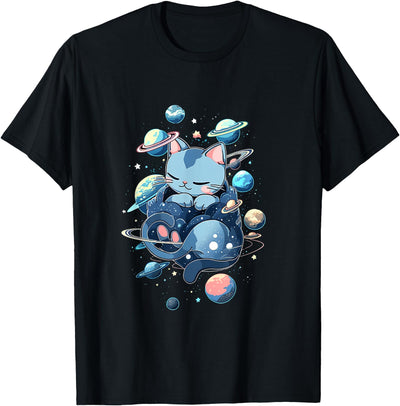 Kitten me Bekleidung von DBA.dezines Space Cat - Kitty and Planets in Space T-Shirt
