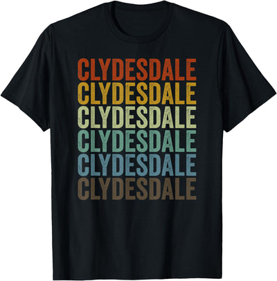 Clydesdale Horse Retro Gifts Clydesdale Horse Retro T-Shirt