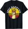 Funny Groovy Llama Alpaca Spit Happens Tees & Co. Funny Groovy Llama Alpaca Spit Happens Tee T-Shirt - Black
