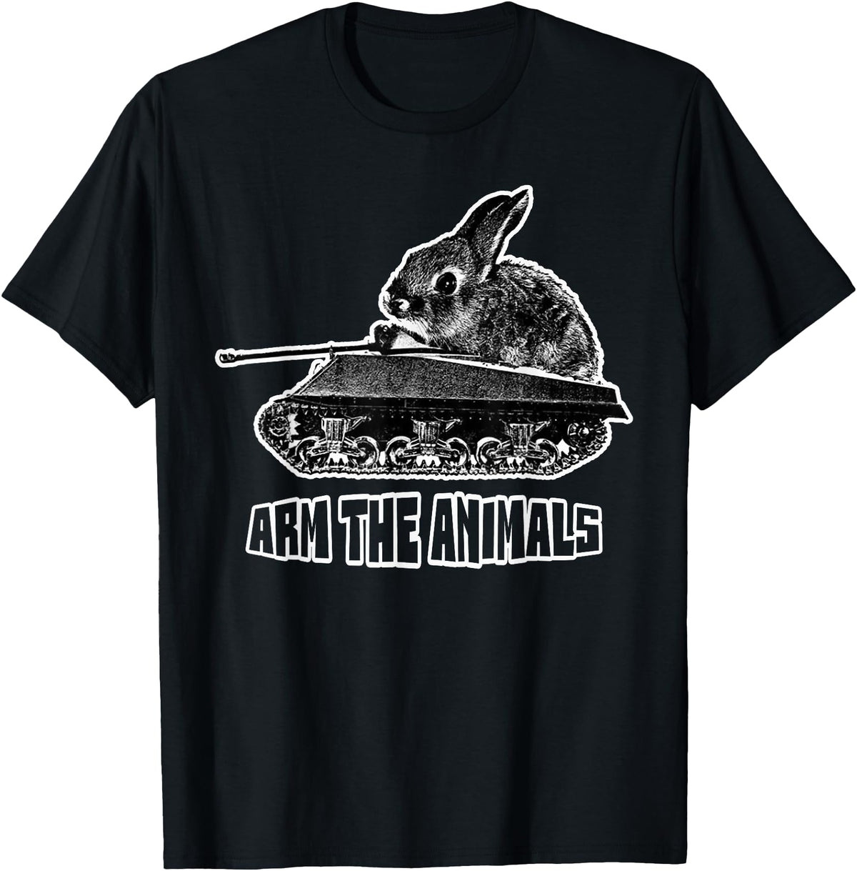 Cute Rabbit Lover Bunny Graphic Tank Top in Black