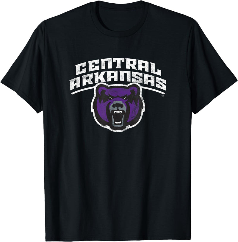 Campus Lab University of Central Arkansas Bears Distressed Primary T-Shirt - Black