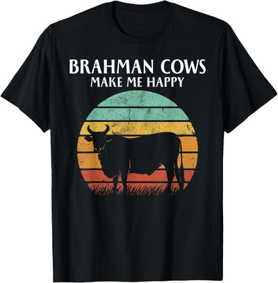 Brahman Cows Make Me Happy T-Shirt