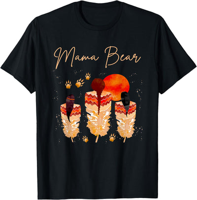 Mama Bear Proud Native American Women Indigenous T-Shirt