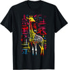 @n!mal Giraffe Mandala Animal Text Geometric Artwork Giraffe T-Shirt - As Pictured