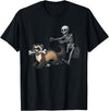 Halloween Pet Co Halloween Ferret Skeleton Chase Funny T-Shirt - As Pictured