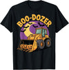 Bulldozer Halloween Costume Toddler Spooky Ghost Boo-Dozer Halloween Kids Bulldozer T-Shirt - Black