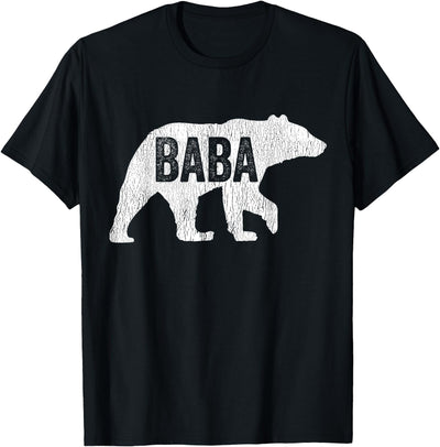 Baba Bear Matching Family Camping Vintage Bear Funny Baba T-Shirt
