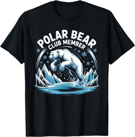 ShirtZilla Polar Bear Club Member Unique Polar Bear Graphic T-Shirt - As Pictured