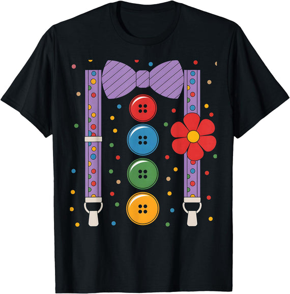 Funny clown halloween costumes Clown Halloween Costume T-Shirt - Black