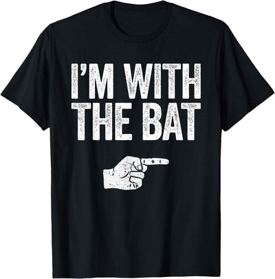 Im With The Bat Shirts I'm with The Bat Shirt Men Women Adult Kids Bat Costume T-Shirt