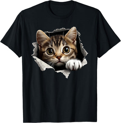 Funny Cat Lover Graphic Apparel Funny Cat Kitten Graphic T-Shirt