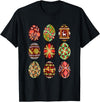 Unisex Black Cotton Polyester Small Classic Fit Round Neck T-Shirt in Black
