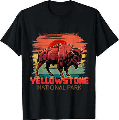 Cow Yellowstone National Park Wyoming Montana Idaho Buffalo T-Shirt