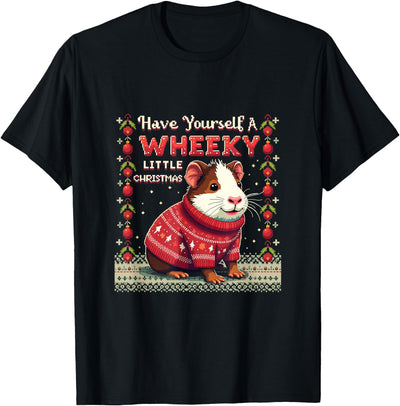 Wheeky Little Christmas Guinea Pig Sweater T-Shirt