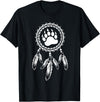 Indigenous Native American For Men Traditional Dreamcatcher Women Bear Native American T-Shirt - Black