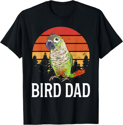 Green Cheek Conure Shirt & Green Cheek Conure Gift Green Cheek Conure Parrot Bird Dad T-Shirt