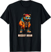The Rizzly Grizzly Rizzly Bear Cool Grizzly Bear Wearing Sunglasses Rizz Slang T-Shirt - Black