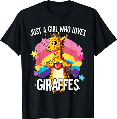 Just A Girl Who Loves Giraffes Giraffe T-Shirt