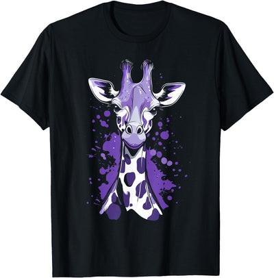 Giraffe with Purple Spots T-Shirt