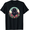 Wild Plains Buffalo Bison Gifts T Shirts & Hoodies Womens Girls Old West Retro Vintage Floral Buffalo Lover T-Shirt - Black