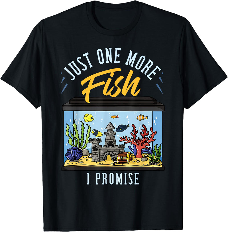 Fish Tank Aquarium Keeper Gifts Fish Tank Aquarium Gift Saltwater Aquascaping T-Shirt - Black