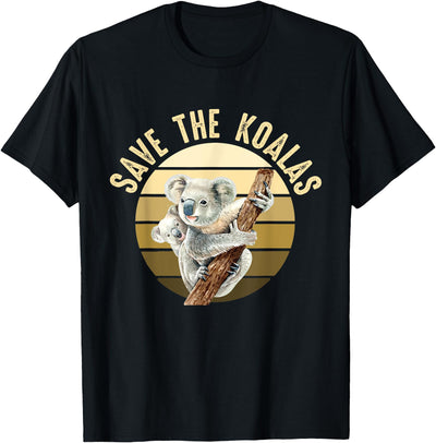 Save the Koalas Koala Bear Australia Rescue Protect T-Shirt