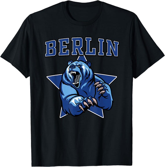 High School Team Spirit MVP Berlin Sports Berlin Bears High School Team Spirit T-Shirt - Black